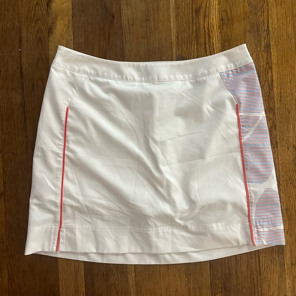 Adidas Clima Cool Orange and White Skort Size 10 - Picture 1 of 10